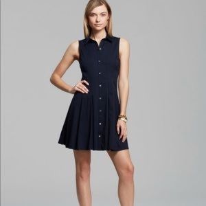 Navy theory button dress NWT